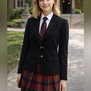 Pendleton Vintage 100% Wool Gold Button Blazer size 14